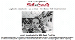 Desktop Screenshot of meet-an-inmate.com